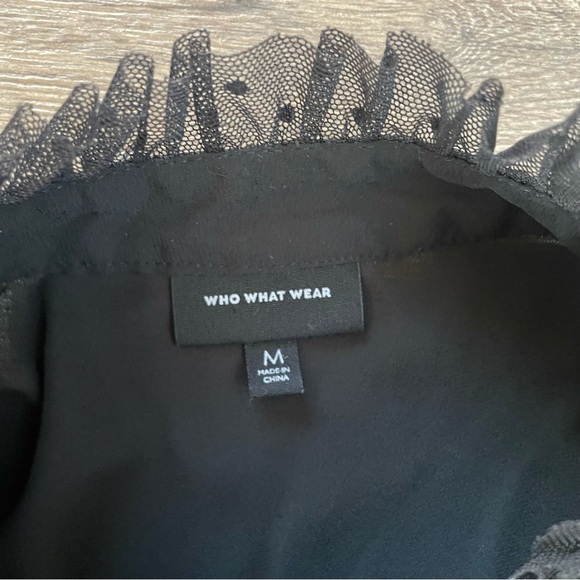 Who What Wear Ruffle Sleeve, Formal Tank Top - Picture 3 of 3